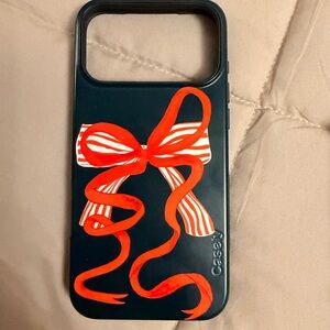 Casely green and red Ribbon iPhone Case